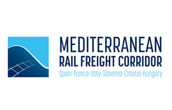 logo G.E.I.E. Mediterranean Rail Freight Corridor