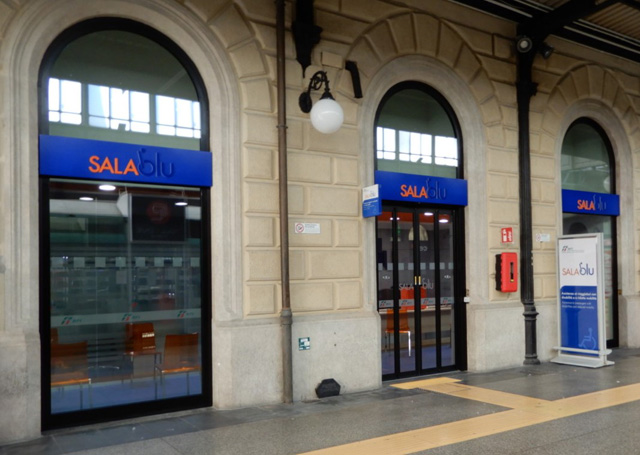 outside Sala Blu Bologna Centrale station