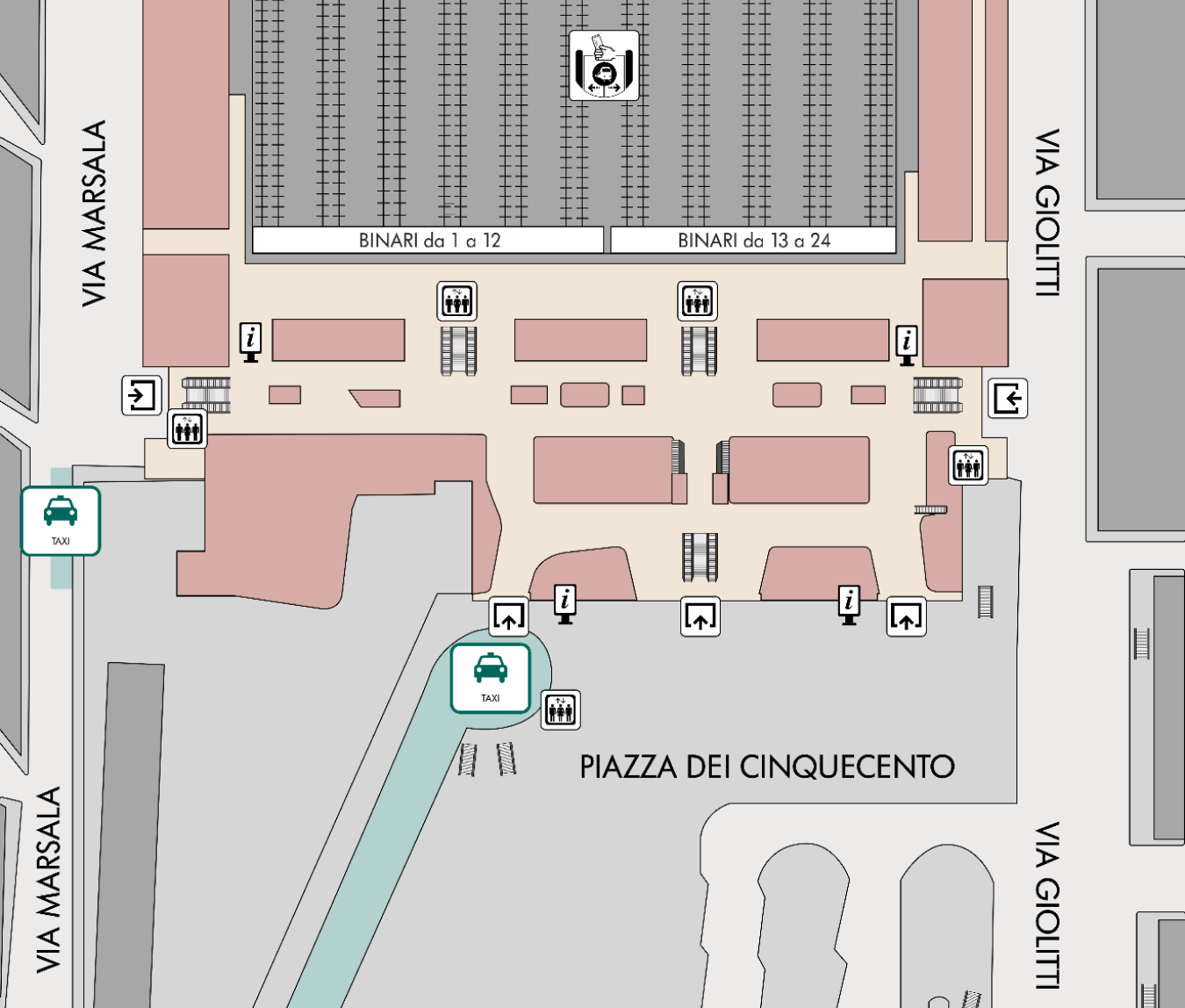 planimetria servizio taxi